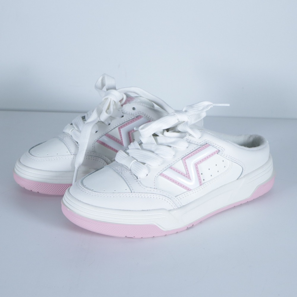 Vans Upland Mule U's Off White Pink U's 5.5 W's 6.5 VN000D7ACJ5R Sample Shoe